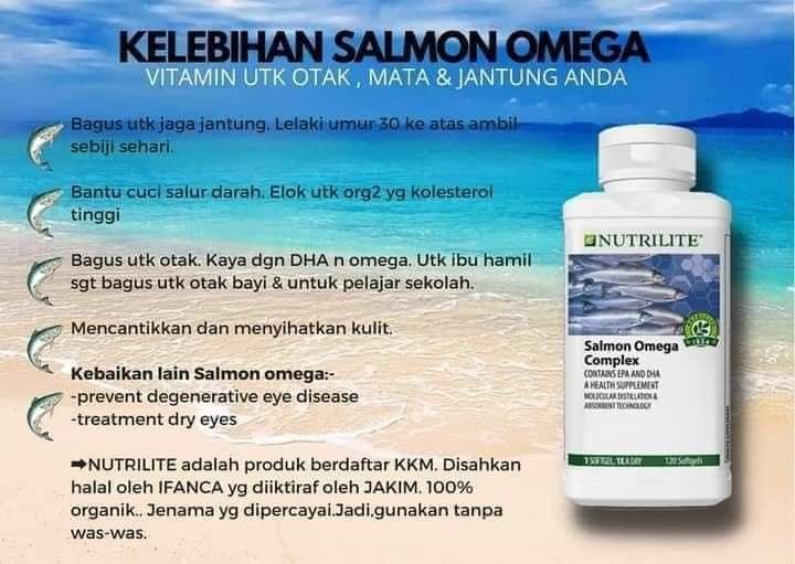 Salmon Omega Complex Nutrilite, Health & Nutrition, Health Supplements