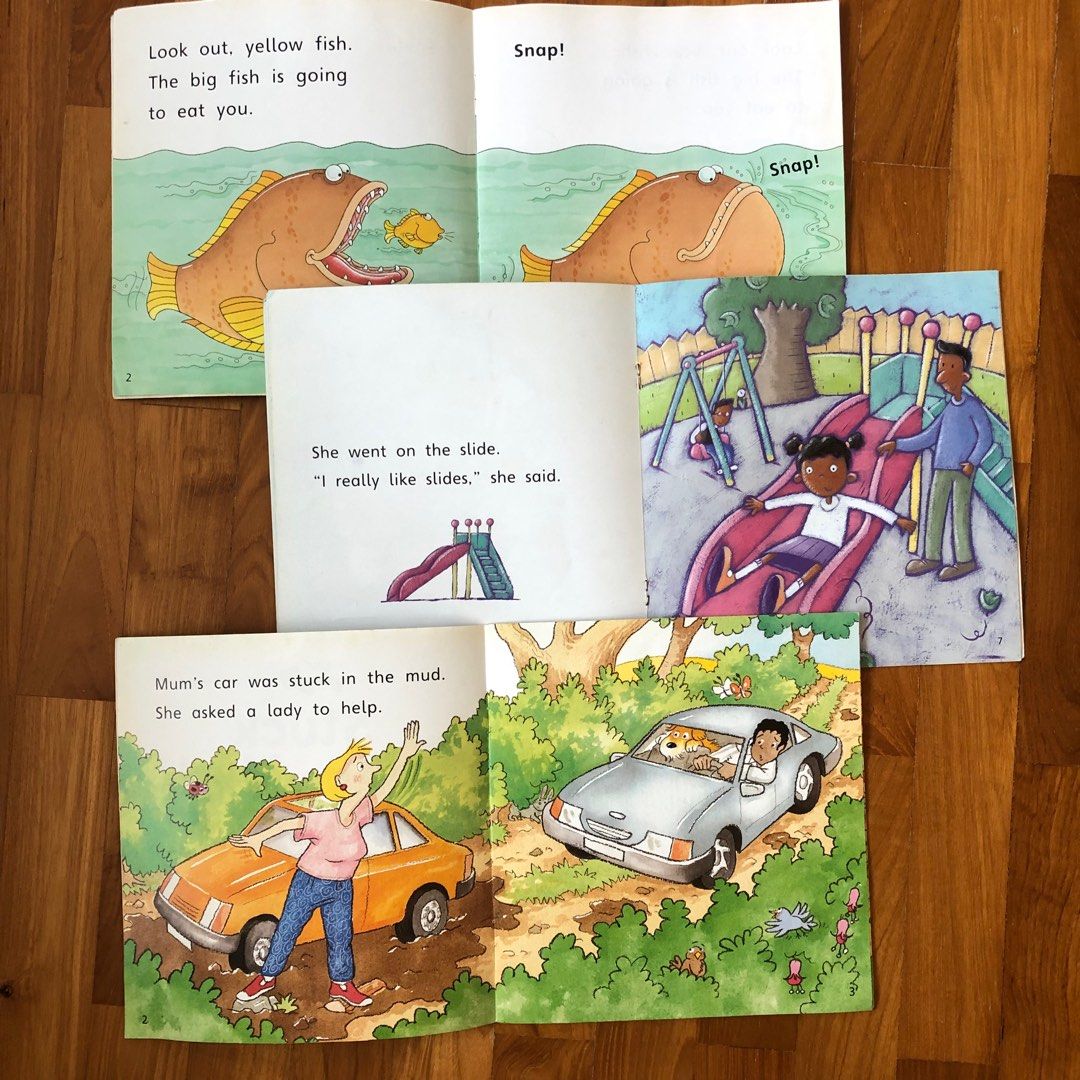 Set of 6 Ginn Lighthouse English story books readers for children