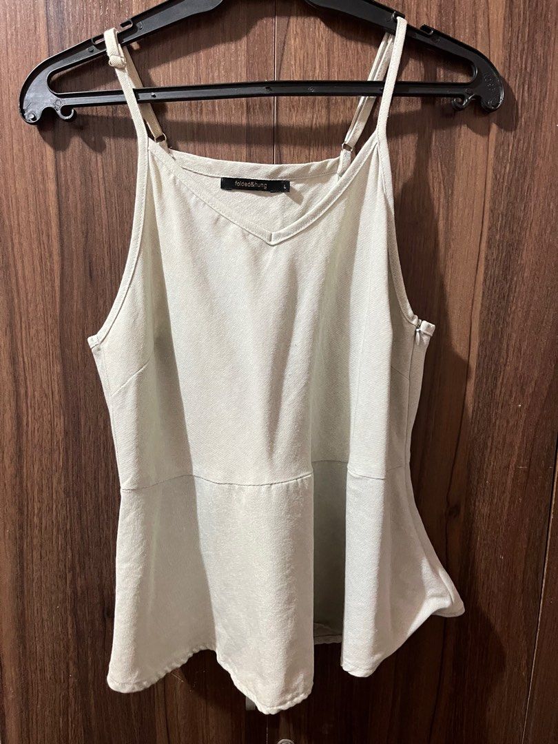 Sexy top F&H (Category: Sleeveless) located in Antipolo. Submitted by tmba1920 (Listing ID 1196240088, Image 1). Description: Take these two for only ₱250 Light and Dark denim sexy top With zipper on side F&H brand. Good condition.