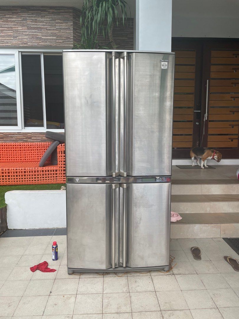 Sharp 4door Refrigerator, Furniture & Home Living, Kitchenware