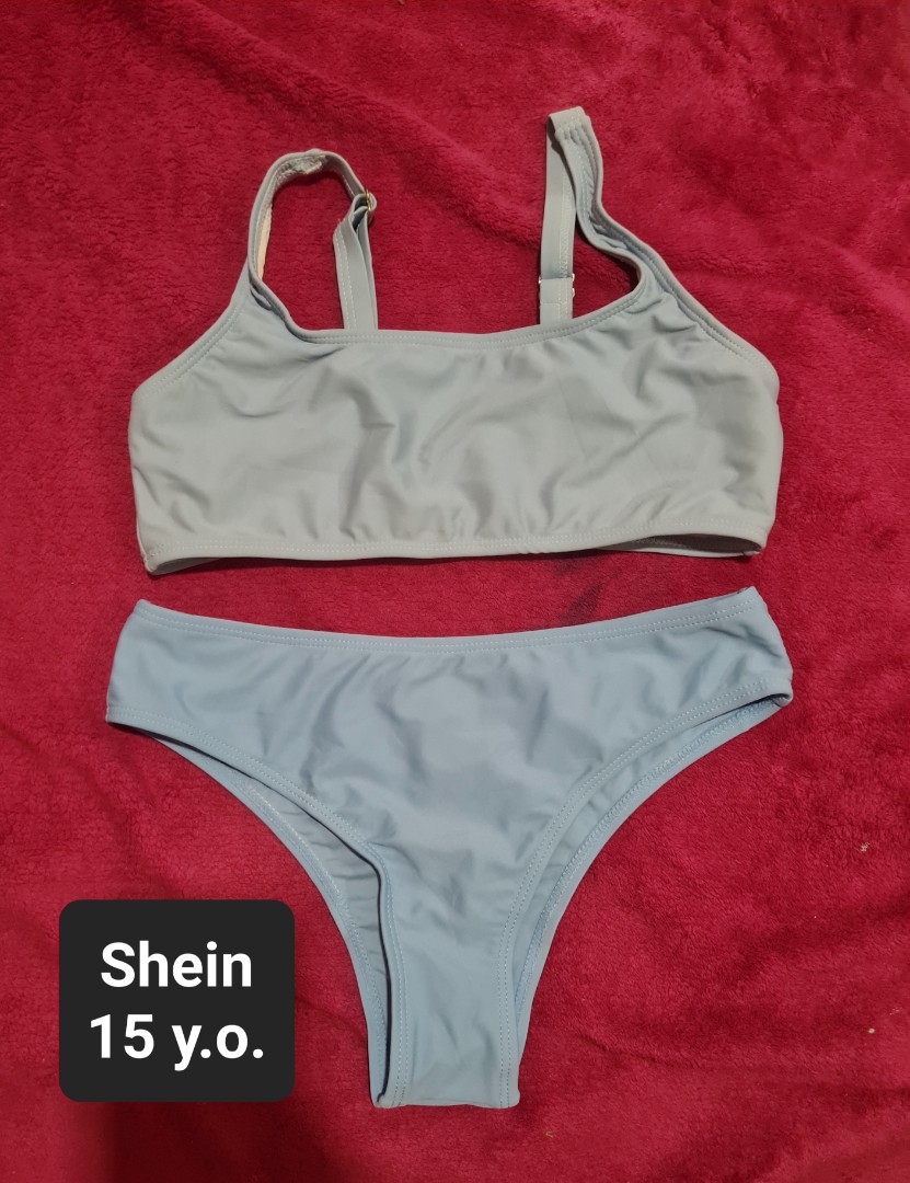 SHEIN Blue Combinations Swimwear / Swimsuit Size for 15 Years Old 160cm
