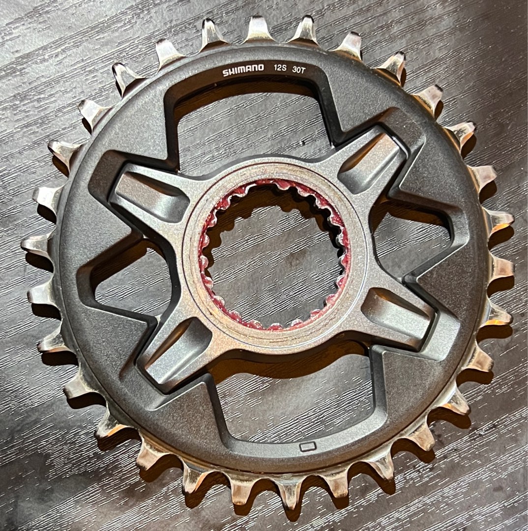 Plateau Direct Mount Shimano 12 Vitesses - 30 Dents, Acier Chromoly - Compatible Transmission SHIMANO 12V