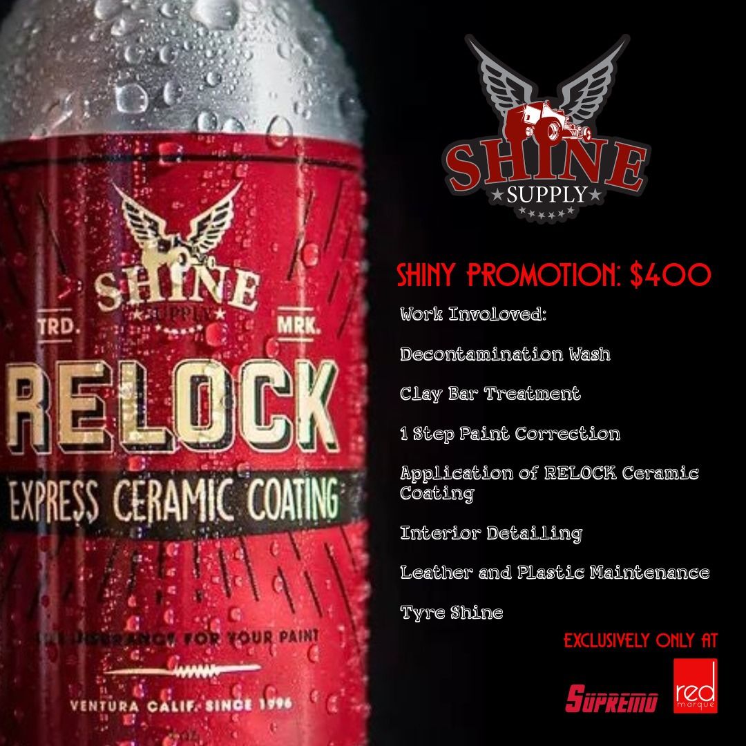 Shine Supply RELOCK Express Ceramic Coating, Car Accessories, Car & Services on Carousell