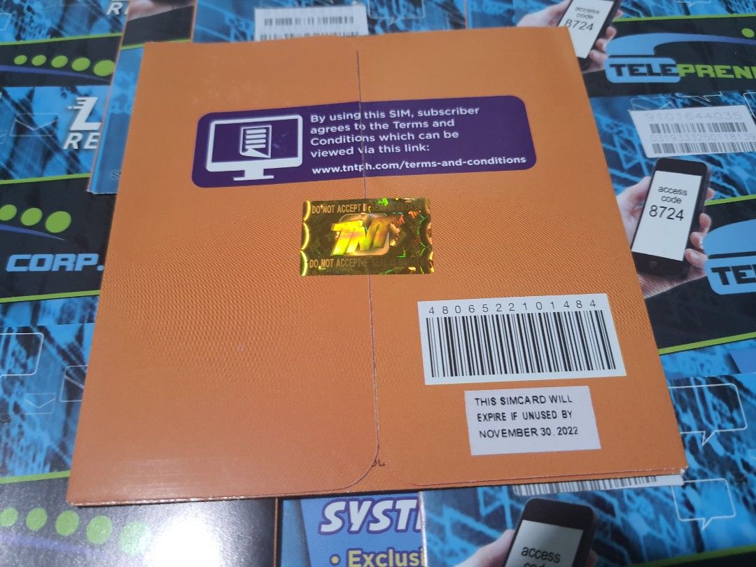 Sim card TNT For Sale TAKE ALL (Category: Sim Cards) located in Pasig City. Submitted by musamam_10 (Listing ID 1196323727, Image 3). Description: TNT sim card - all brand new & sealed - 11 pcs left - take all for 150 RUSH!!!.