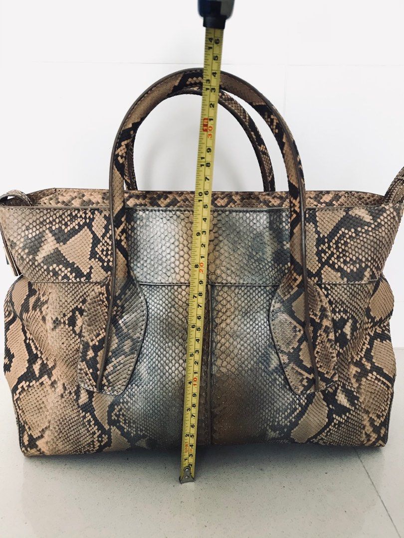 Python skin Tod inspired design bag, Women's Fashion, Bags & Wallets ...