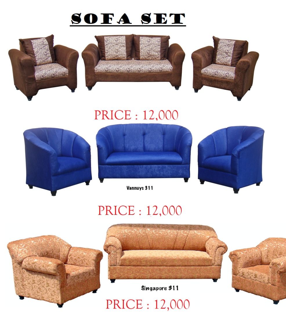 SOFA SET, Furniture & Home Living, Furniture, Sofas on Carousell