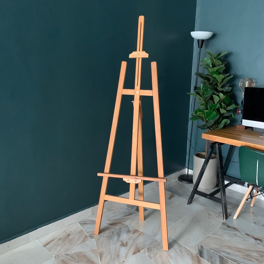 Solid Wood Easel Stand, Hobbies & Toys, Stationery & Craft, Craft