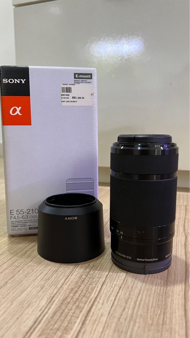 Sony Telephoto Lens E 55210mm, Photography, Lens & Kits on Carousell