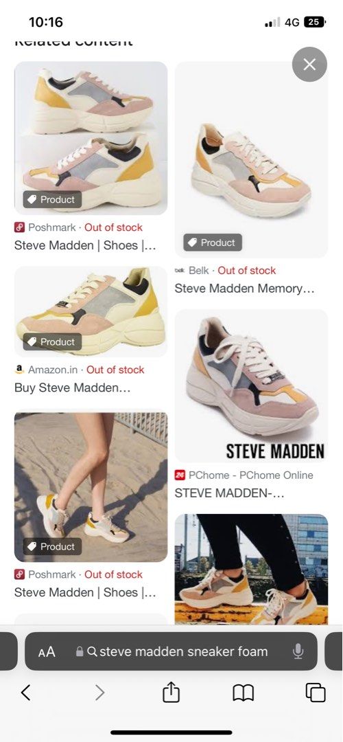Steve madden deals memory foam shoes