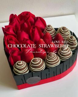 Strawberry Chocolate & Flower Giftbox