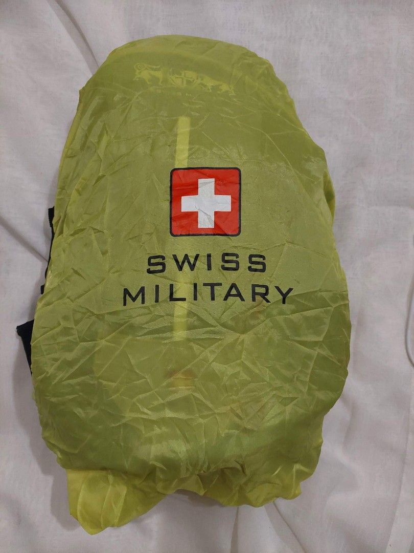 Swiss Military backpack with rain cover, Men's Fashion, Bags, Backpacks