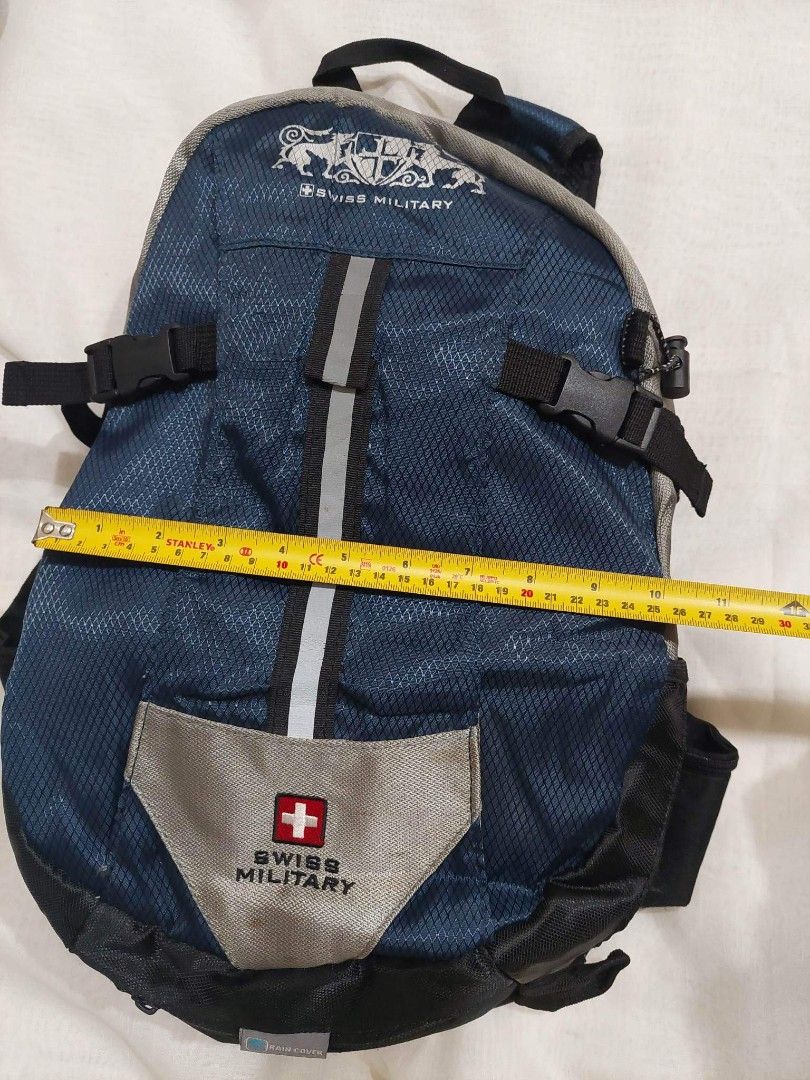 Swiss Military backpack with rain cover, Men's Fashion, Bags, Backpacks on Carousell