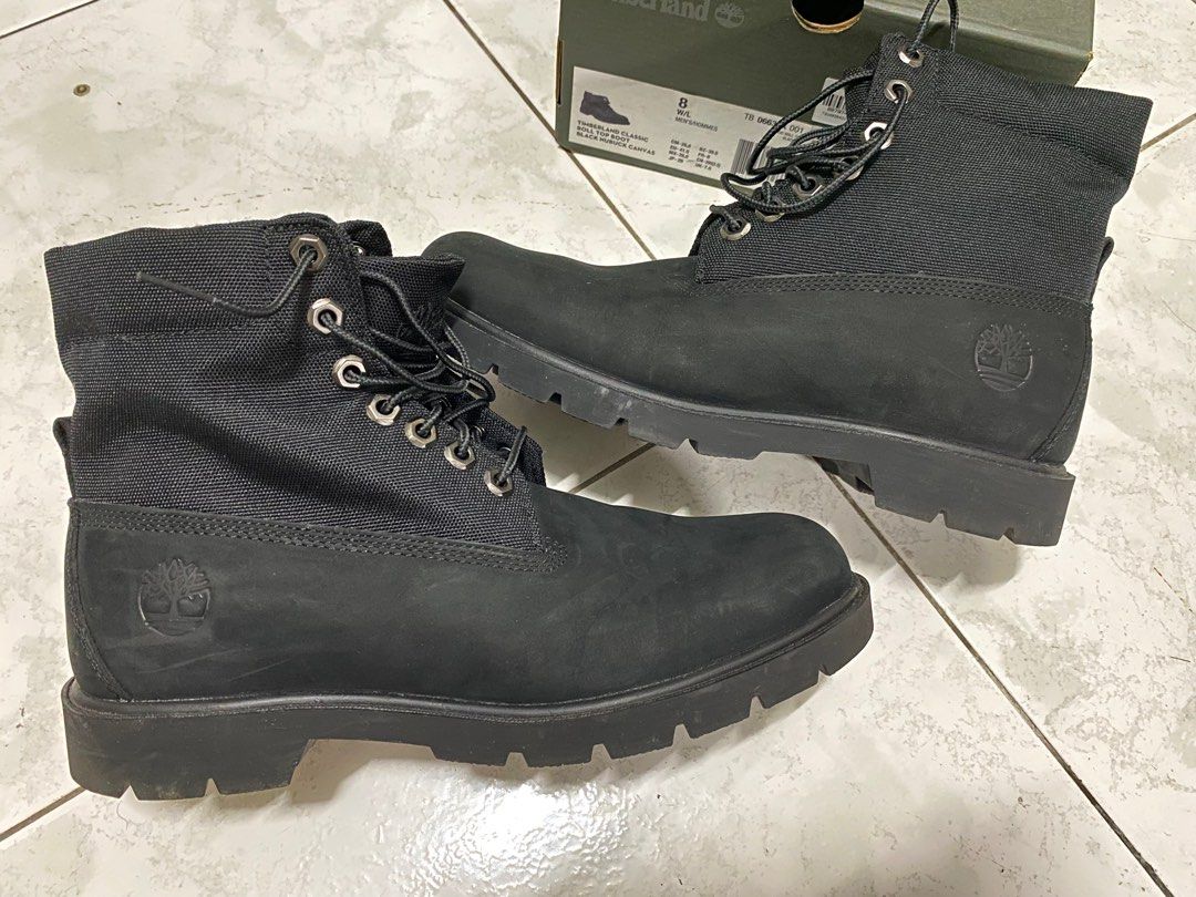 Timberland ROLL TOP BOOTS BLACK TB06635A 001