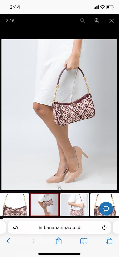 Tory burch T monogram chenille studio bag Luxury Bags Wallets