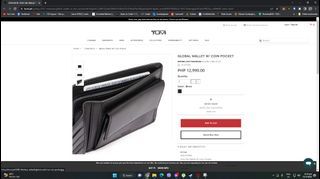 TUMI Global Wallet with Coin Pocket