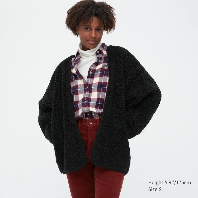 Fleece cardigan uniqlo online