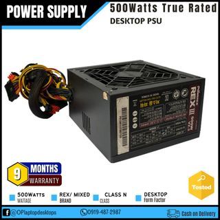 USED PSU CLASS N (True Rated 500watts) REX COOL R1-600/ MIXED BRAND