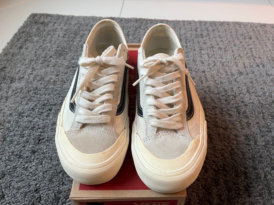 VANS Style 36 Devon SF Off White Suede Canvas Sneakers w Original