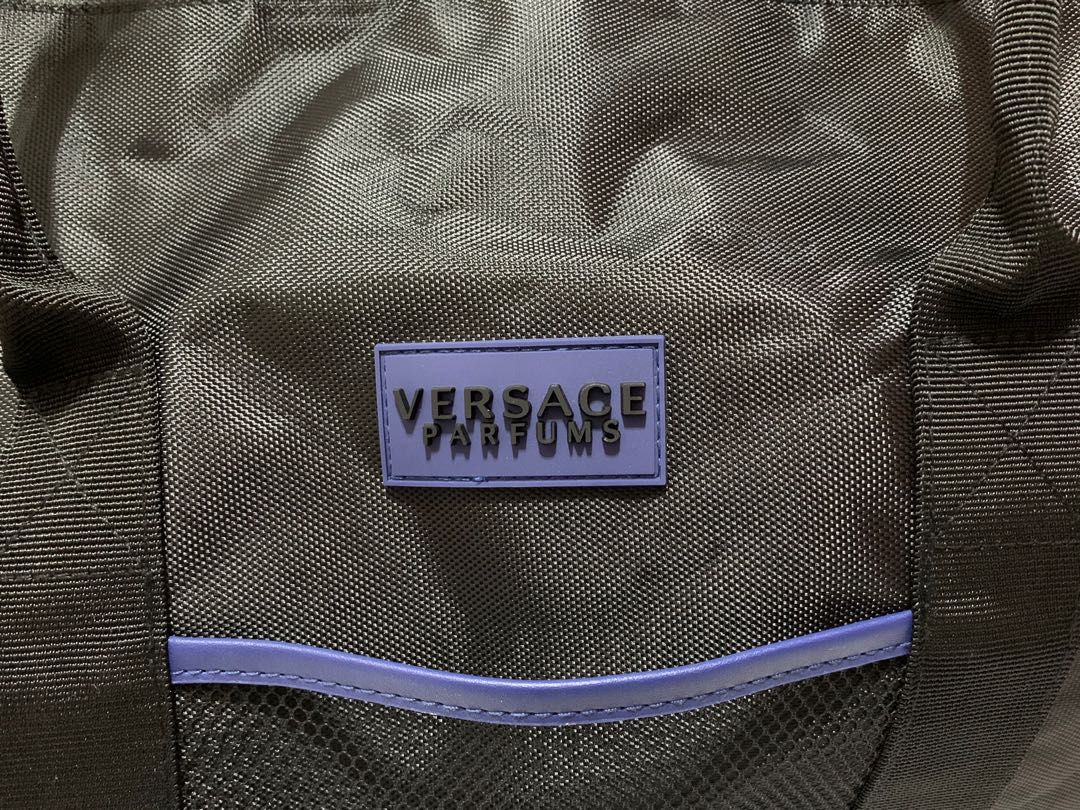 versace parfums bag blue