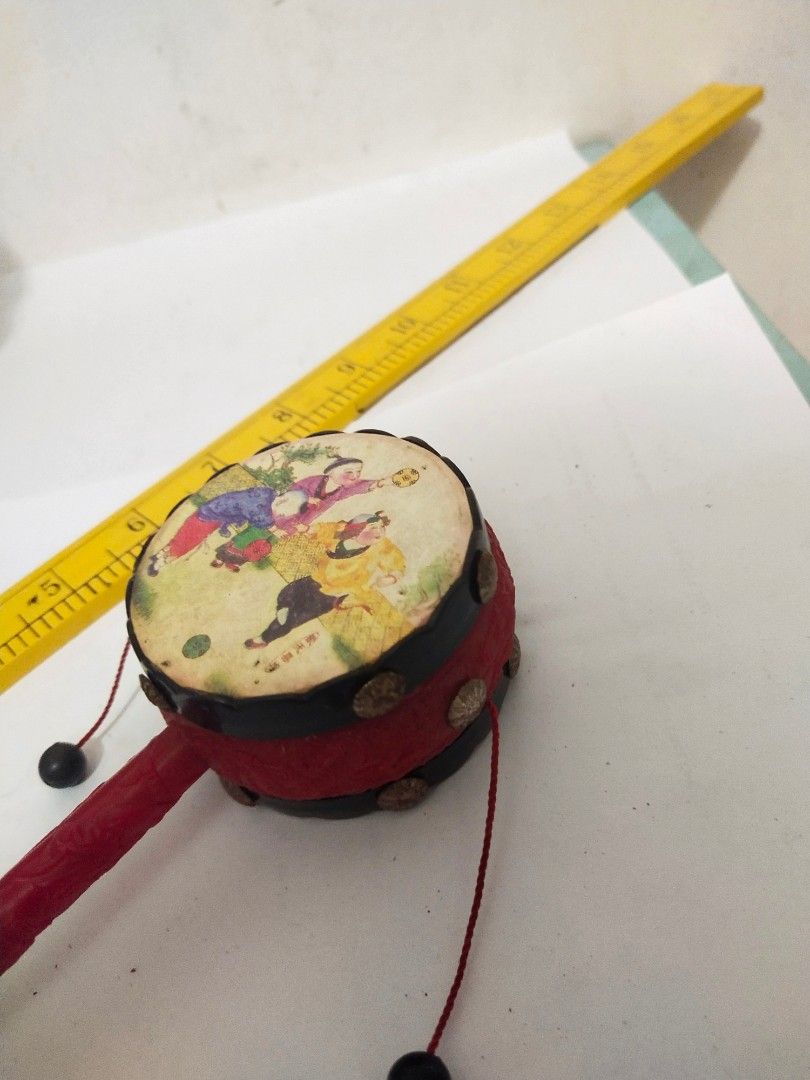 vintage Chinese Traditional Rattle Drums Noise makers/1990s, Hobbies