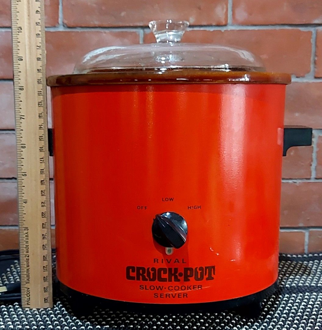 Vintage Rival Crock Pot Slow Cooker Server 3.5 Quarts, Furniture & Home