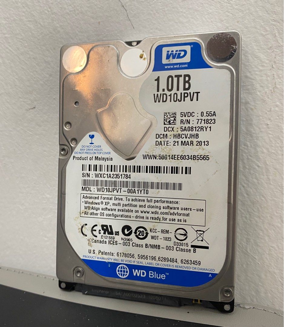 Wd laptop hard disk 1tb hot sale