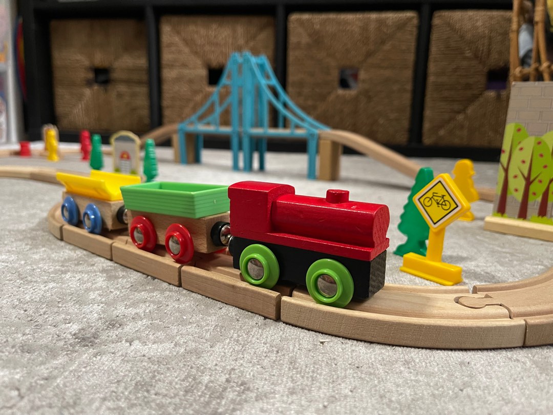 Wooden Train Set Hobbies Toys Toys Games on Carousell