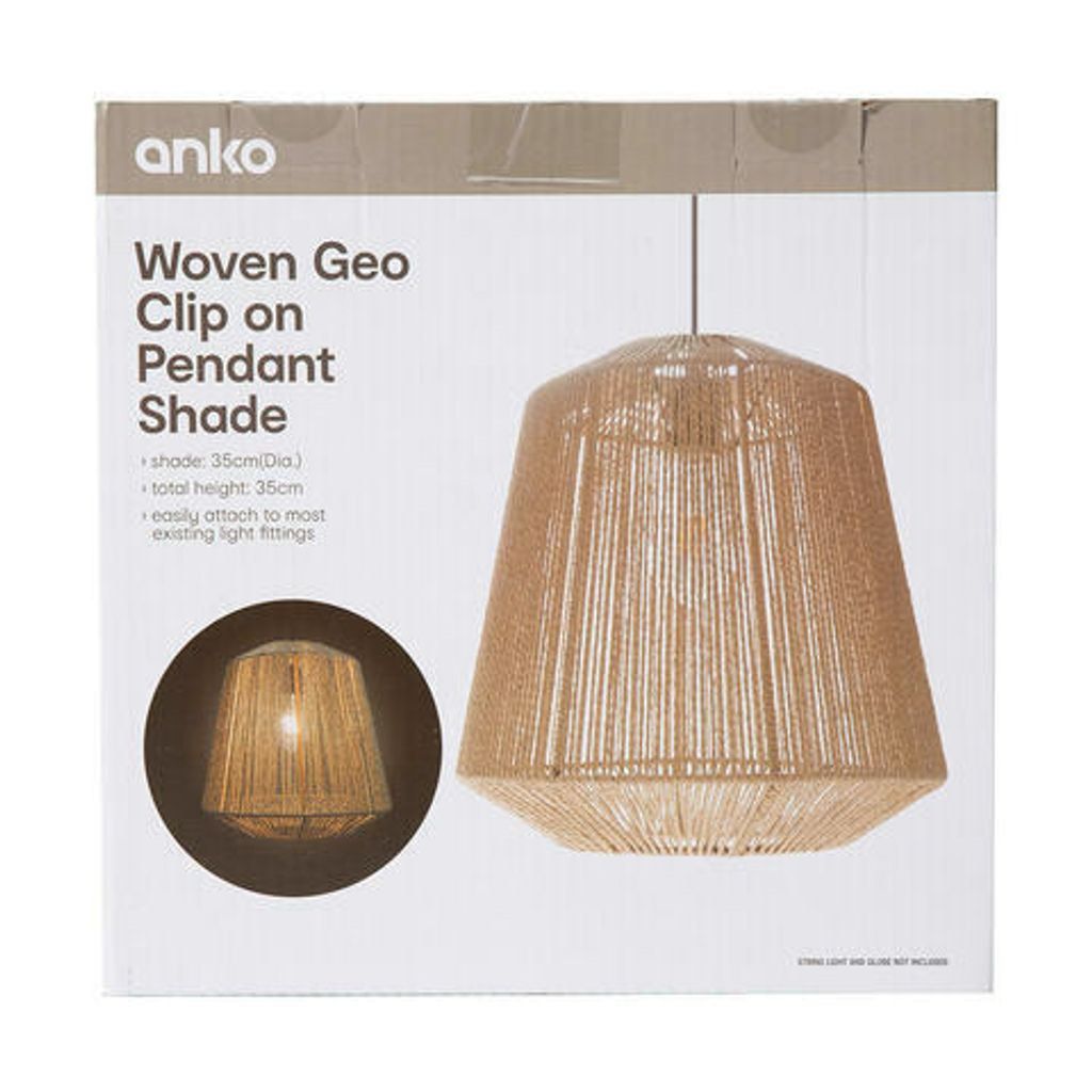 Clip on pendant online shade kmart