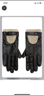 Zara Contrast Knit Gloves