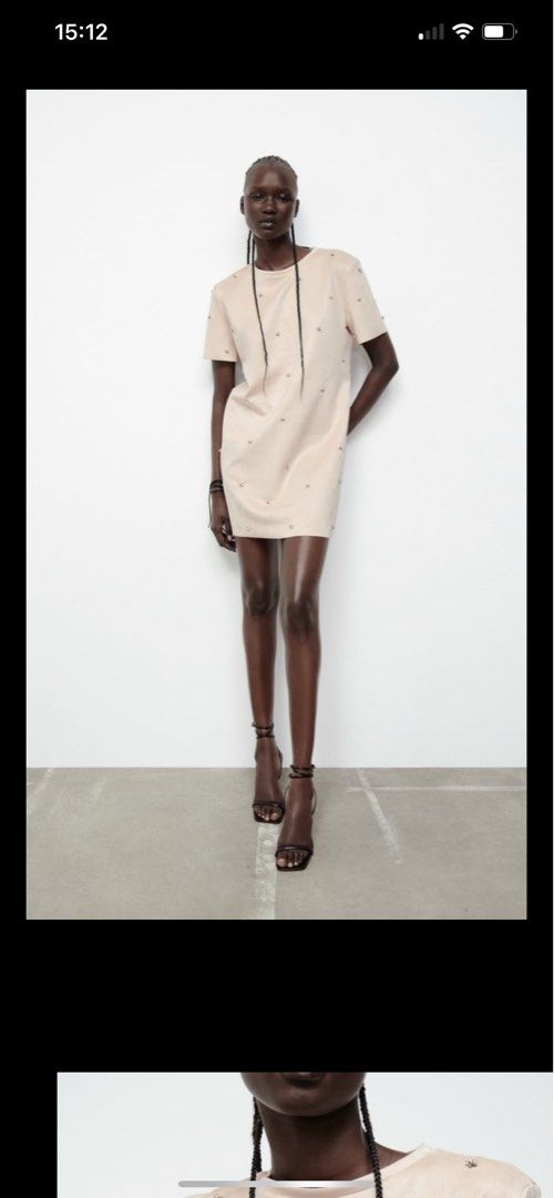Zara faux suede dress clearance