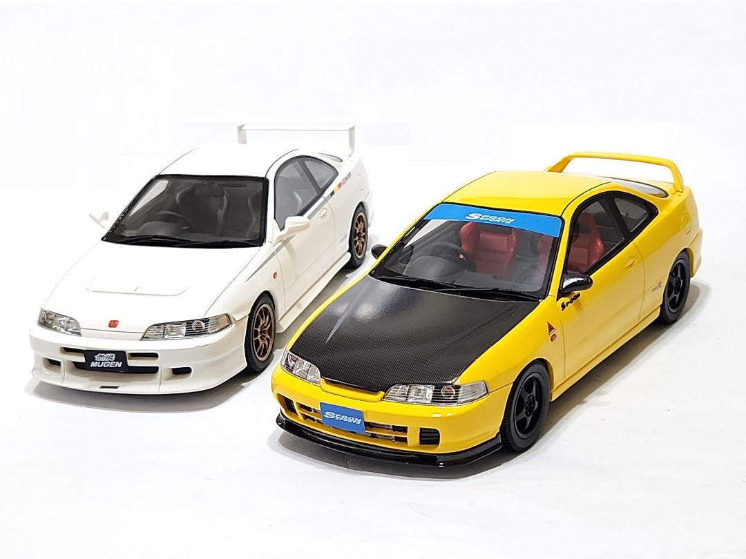 2025超人気 △全開閉！Yellow！金属製！HONDA特注！1/18 INTEGRA ホンダ 乗用車