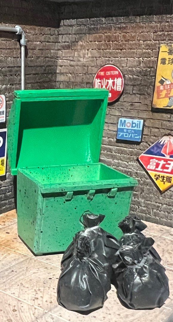 1/64 diorama Rubbish dump set custom diecast hotwheels Tomica, Hobbies