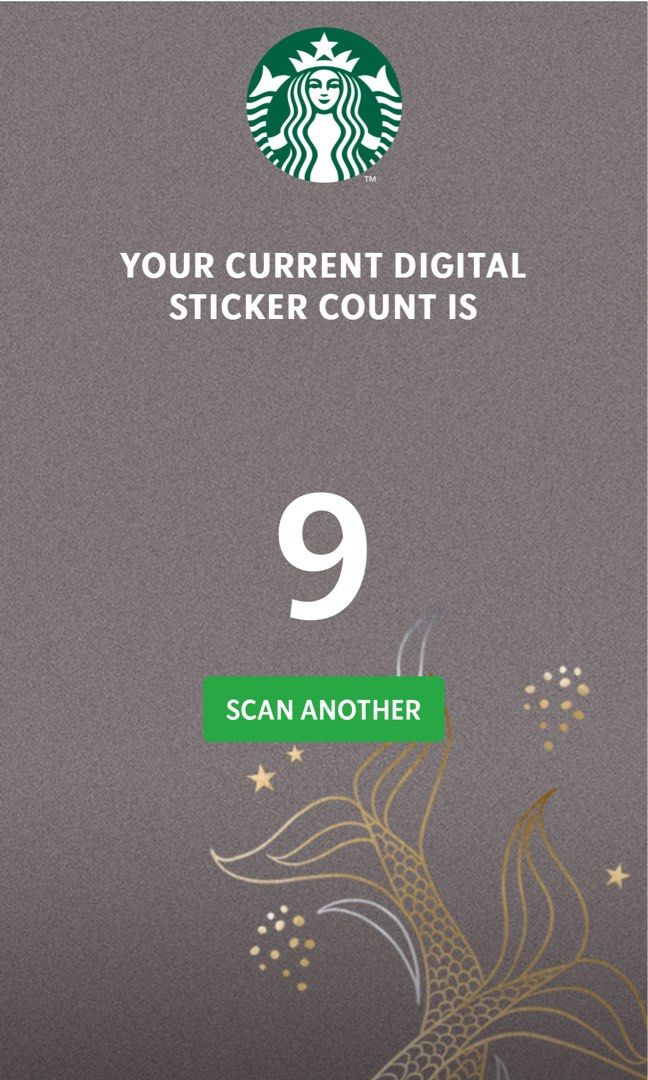 2023 Starbucks Traditions (1 Promo Card 9 stickers), Hobbies & Toys