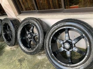 20 inch MKW mags with mastercraft axt all terrain tires