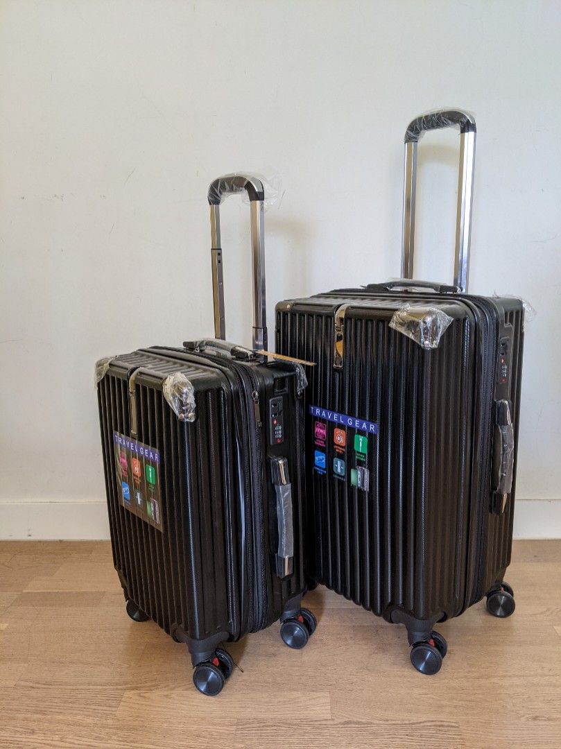 2 Piece Set LARGE 25kg CABIN SIZE 10kg Luggage Black Color Suitcase 2 Piece Set LARGE 25kg CABIN SIZE 10kg Luggage Black Color Suitcase