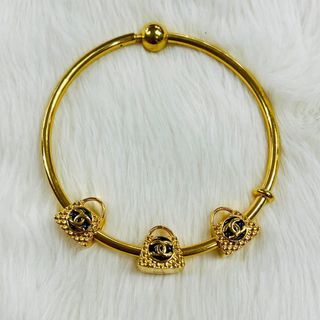 純金9999-雙面精品手提包造型串珠（黃金單品）🉑️另外➕鋼環、鋼繩手環 手作客製化