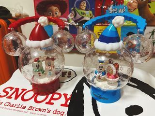 絕版 迪士尼 園區 聖誕節🎄米奇米妮 雪人⛄️ 造型提燈