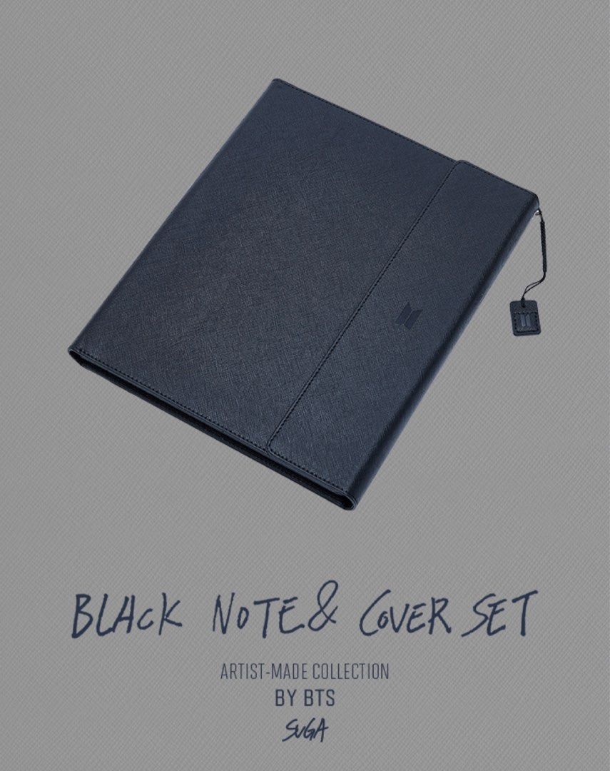 現貨BY BTS artist-made SUGA]Black note & cover set 玧其防彈少年團