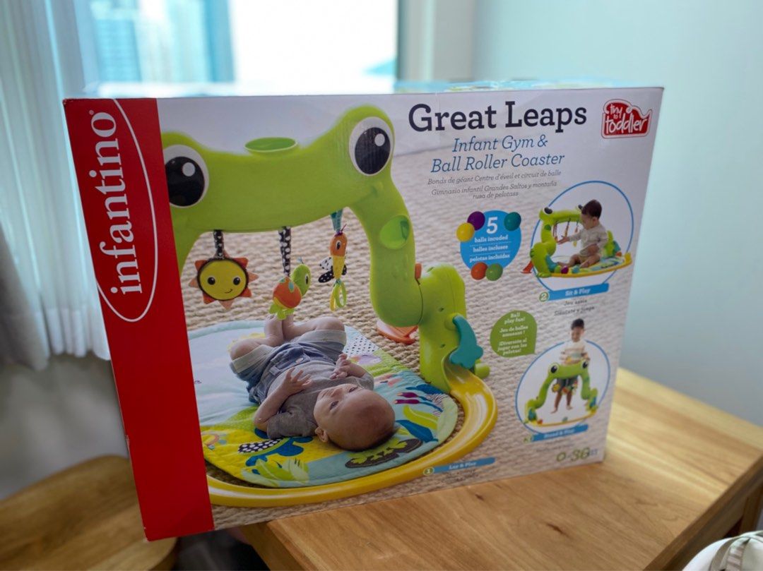 Infantino great leaps infant gym & ball roller coaster shop