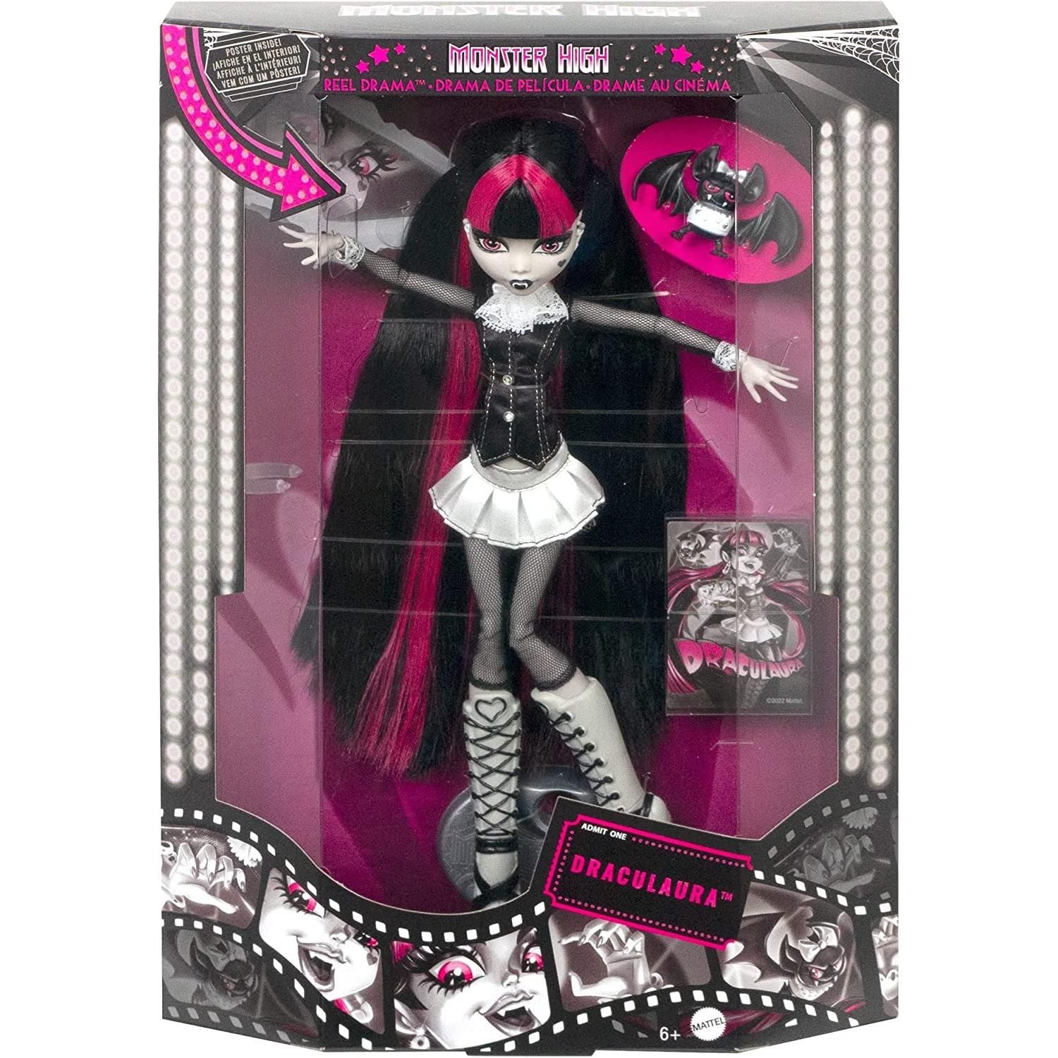 😊 welcome😊 Monster High Doll, Draculaura in Black and White