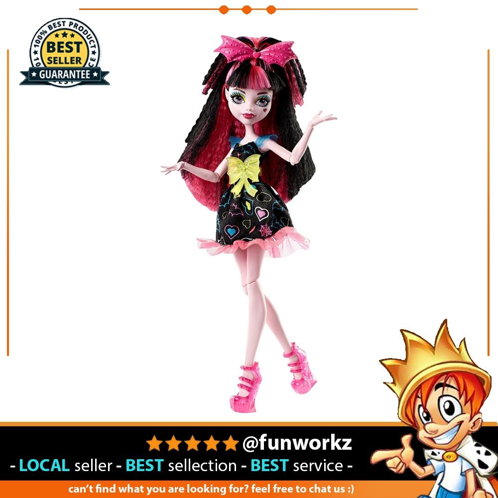 😊 welcome😊 Monster High Electrified Hair-Raising Ghouls Draculaura Doll,  Hobbies & Toys, Toys & Games on Carousell