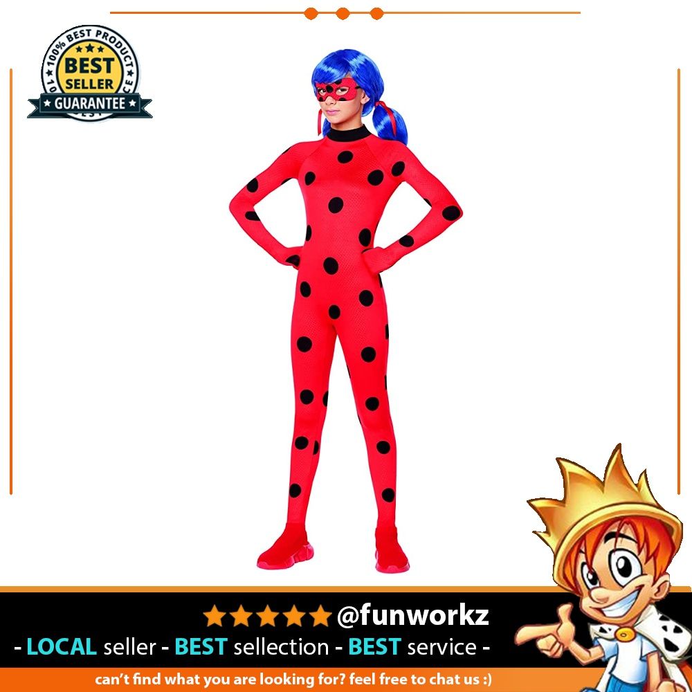 ? welcome? Spirit Halloween Kids Miraculous Ladybug Costume | Officially  Licensed, Hobbies & Toys, Toys & Games on Carousell