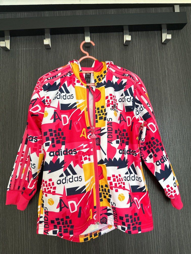 Adidas Jacket (Category: Babies & Kids Fashion) located in Singapore. Submitted by lyrehc_gno (Listing ID 1196426721, Image 1). Description: Adidas Jacket Size: 4T Lightly used Self collection at Pasir Ris /Sengkang.