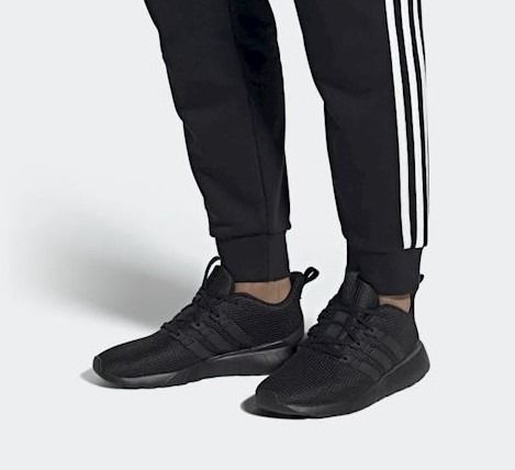 All black adidas running discount shoes mens