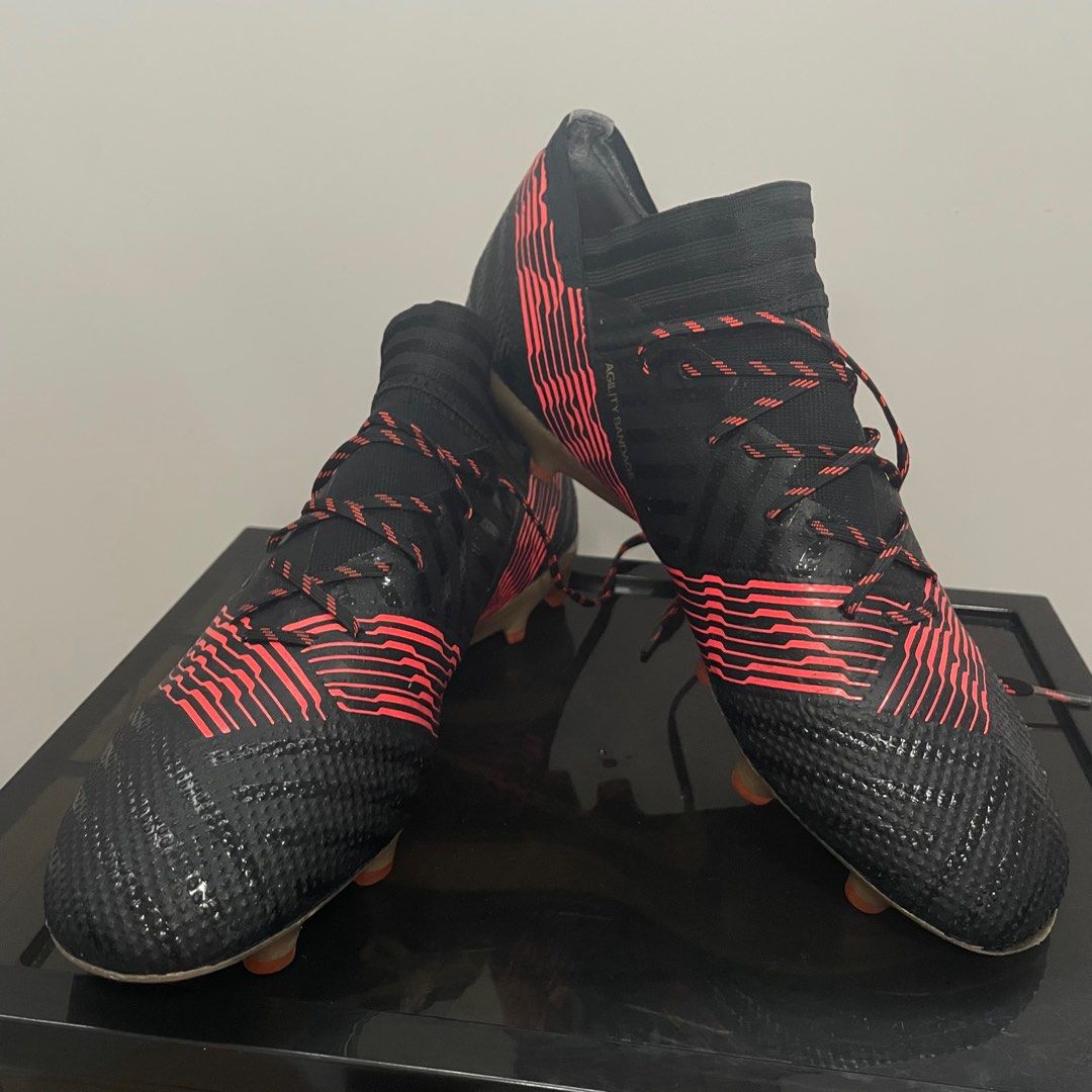 Adidas nemeziz sales black and red