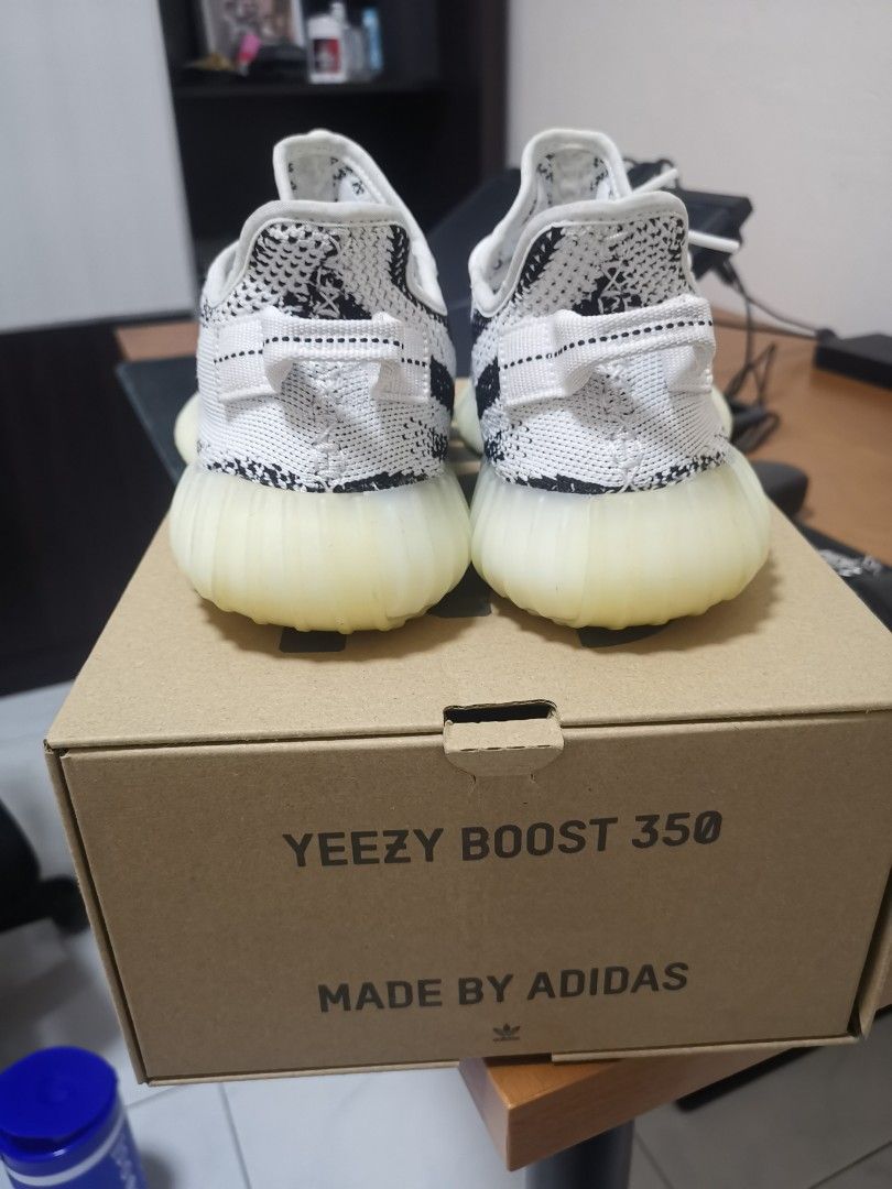 footaction yeezy zebra