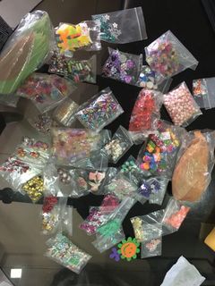 Assorted beads and art crafts