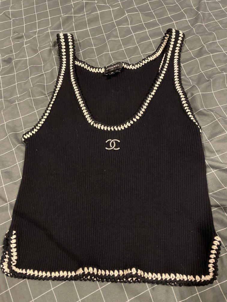 Authentic chanel tank top size 38