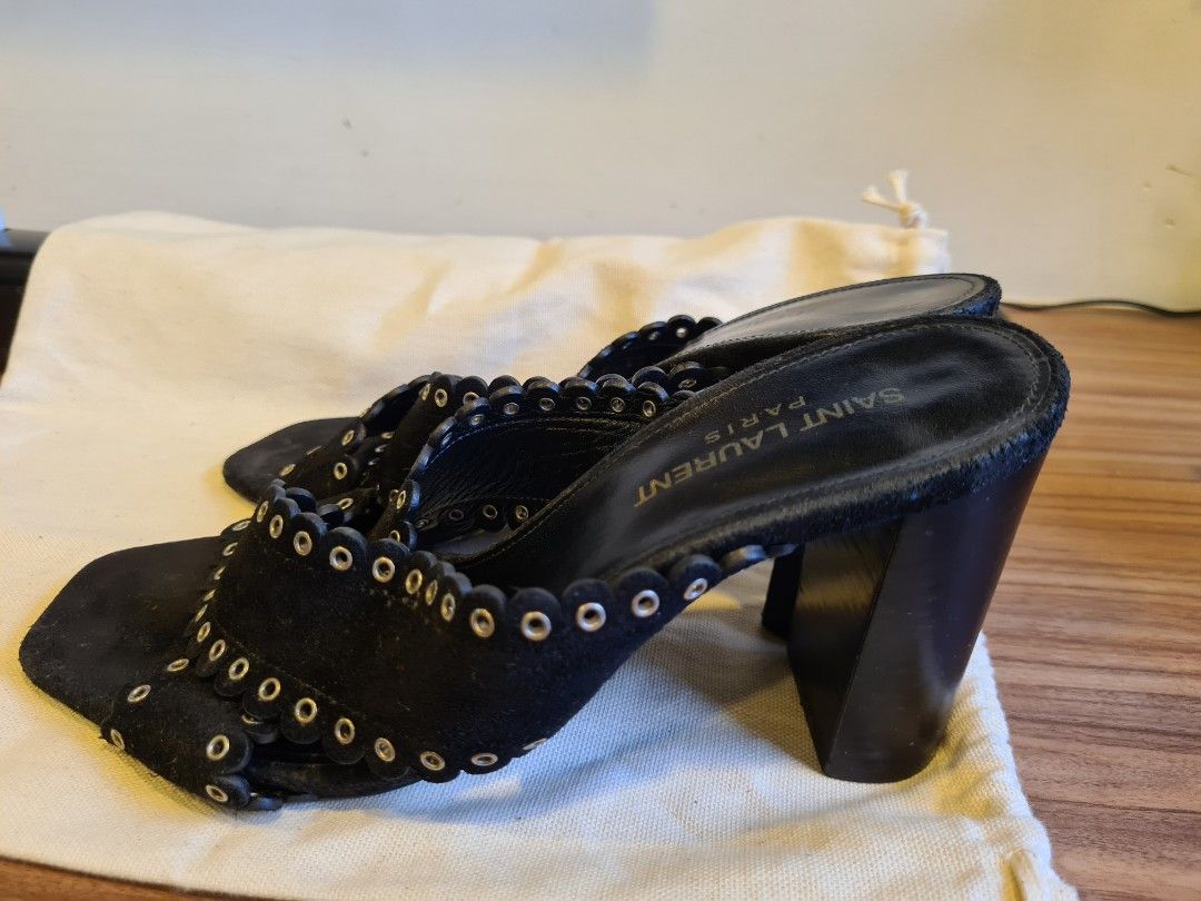 Authentic Saint Laurent Loulou mules in suede Luxury Sneakers Footwear on Carousell