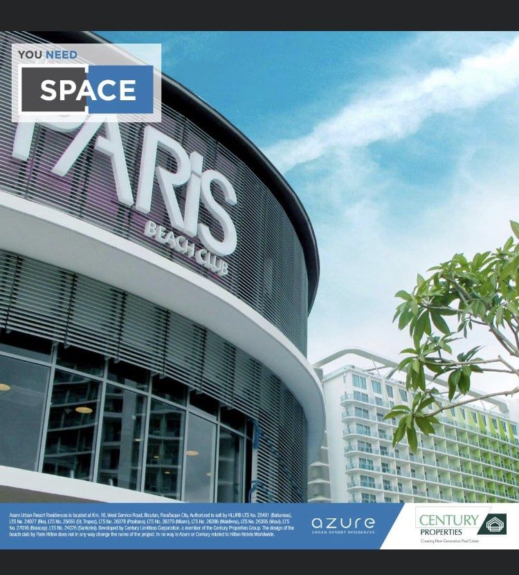 Azure Urban Resort Residences (Category: Apartments & Condos) located in Paranaque City. Submitted by arzebanawa (Listing ID 1196421890, Image 1). Description: 𝗔𝗭𝗨𝗥𝗘 𝗨𝗥𝗕𝗔𝗡 𝗥𝗘𝗦𝗢𝗥𝗧 𝗥𝗘𝗦𝗜𝗗𝗘𝗡𝗖𝗘𝗦 𝗢𝗪𝗡 𝗔 𝗟𝗨𝗫𝗨𝗥𝗜𝗢𝗨𝗦 𝗕𝗘𝗔𝗖𝗛 𝗖𝗢𝗡𝗗𝗢 𝗬𝗘𝗧 𝗔𝗙𝗙𝗢𝗥𝗗𝗔𝗕𝗟𝗘! 𝐋𝐎𝐂𝐀𝐓𝐈𝐎𝐍: Slex West Service Road Bicutan Parañaque, Corner D.Soledad Avenue beside SM Bicutan Parañaque City 𝟑% 𝐓𝐎𝐓𝐀𝐋 𝐂𝐀𝐒𝐇 𝐎𝐔𝐓 𝐓𝐎 �